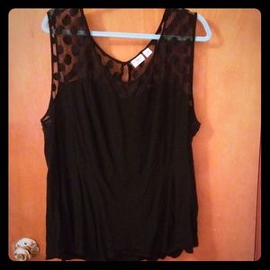 Black Peplum Tank